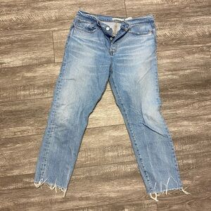 Levi's Light Blue Cropped Women's Jeans